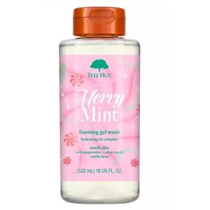 Tree Hut Merry Mint Hydrating Gel Body Wash Iced Peppermint Vanilla 18oz
